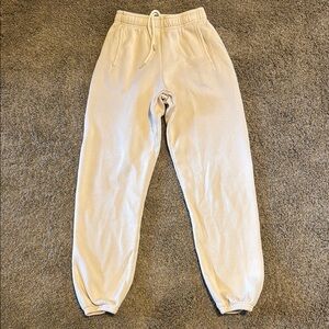 Kids Cream Jogger Pants
